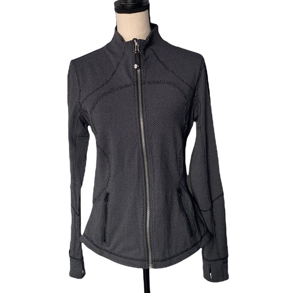 Lululemon White Black Jacket Size 10